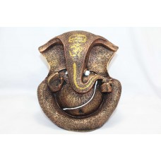 God Ganesha Ganesh Idol Statue Poly Resin Home Decorative Copper colour
